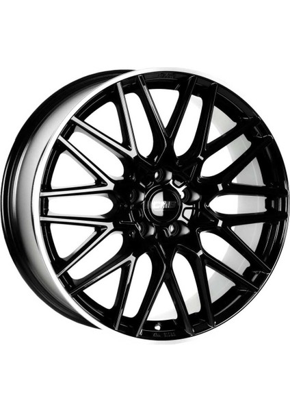 1064-04 8.0X19"-5X120 ET52 65.1 Diamond Rim Black Gloss Jant (4 Adet)