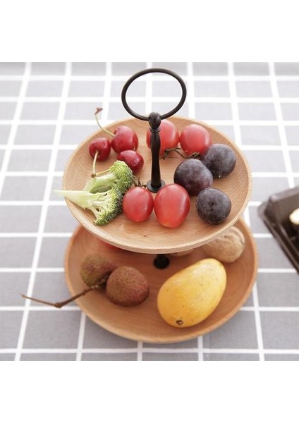 Avrupa Tarzı Iki Katmanlı Ahşap Kek Ekran Standı Tabaklar Mükemmel Parti Gıdaları Için Mükemmel Tatlılar Cupcakes Kurabiye Tatlılar Şeker Meyve | Bulaşıklar ve Amp;tabaklar (Yurt Dışından) fırsatları