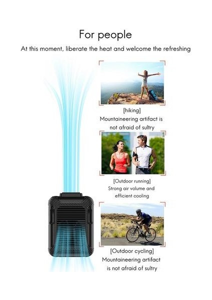 Bel Asılı Fan, USB Şarj Mini Fan Taşınabilir Asılı Boyun Mobil Bel Asılı Küçük Taşınabilir Kablosuz Bel Fan | Hayranları (Yurt Dışından)
