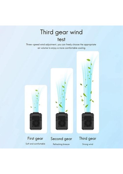 Bel Asılı Fan, USB Şarj Mini Fan Taşınabilir Asılı Boyun Mobil Bel Asılı Küçük Taşınabilir Kablosuz Bel Fan | Hayranları (Yurt Dışından)