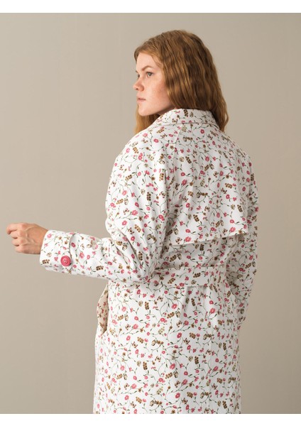 Kadın Pembe Pamuklu Oversize Trençkot indirimleri