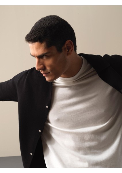 Erkek Siyah Regular Fit Hırka modelleri