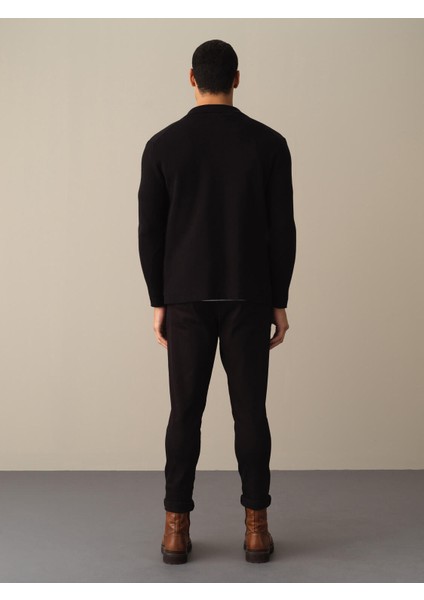 Erkek Siyah Regular Fit Hırka indirimleri