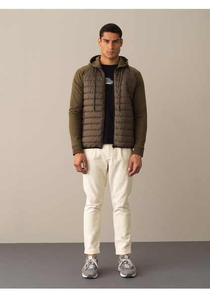 Erkek Haki Regular Fit Sweatmont