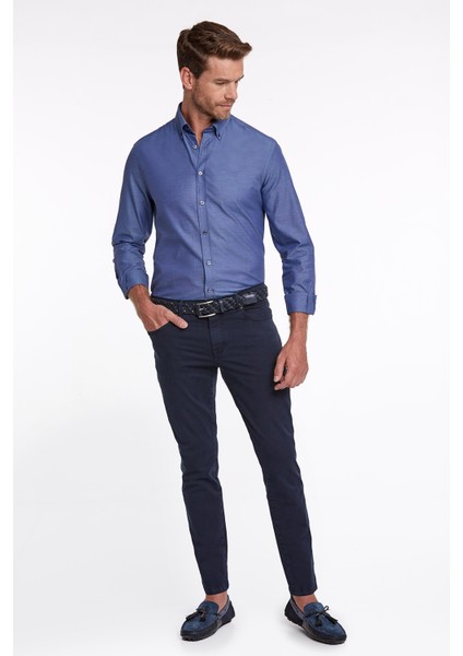 Slim Fit 5 Cep Lacivert Yazlık Pantolon fiyatları
