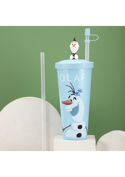 Çocuk Sippy Kupası Karikatür Sevimli Mickey Mouse Stitch Olaf Bebek Bardak Meyve Suyu Süt Kupası Yetişkin Sippy Kupası Saman Kupası 640ML | Kupa (Yurt Dışından)