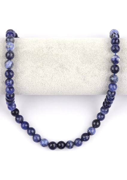 Sodalit Doğal Taş Dizi 8 mm Fasetli Küre Kesim fiyatları