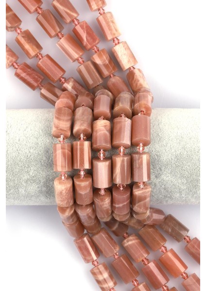 Pembe Ay Taşı Doğal Taş Dizi Şekilsiz Kesim