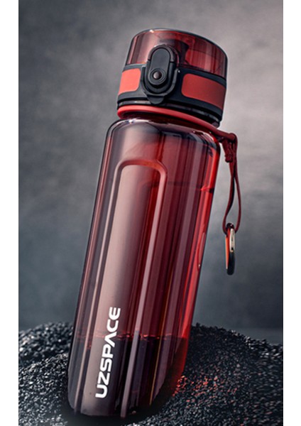 Su Şişesi 500 ml Taşınabilir Sızdırmaz Çalkalayıcı Açık Spor Turu Doğrudan Içme Şişesi Çevre Dostu Plastik Şişe Su Şişeleri (Kırmızı) (Yurt Dışından)