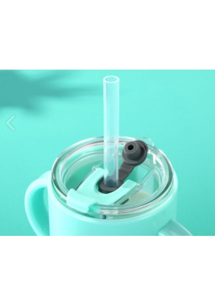 300 ml Sevimli Süt Bardaklar Bebek Besleme Su Şişesi ile Saman Çocuk Cam Bebek Içme Bardaklar Yetişkin Bebek Şişe Yumuşak Bebek Bebek Bebekleri | Kupa (Yurt Dışından)