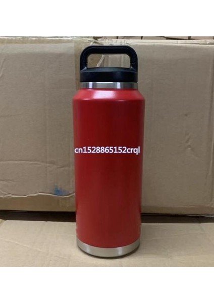 36 Oz Su Şişesi Geniş Ağız Vakum Yalıtımlı Şişe Çift Duvar 18/8 Paslanmaz Çelik Toz Boyalı Seyahat Su Şişesi 10 Renkler | Su Şişeleri (Kırmızı) (Yurt Dışından)