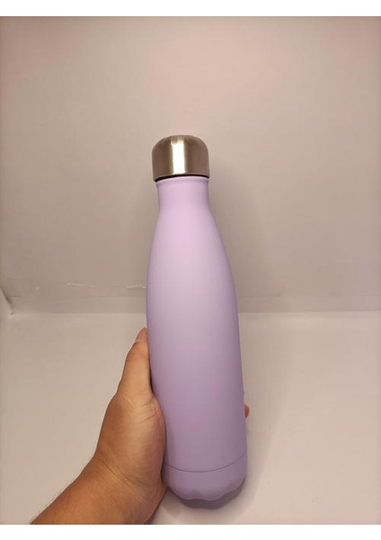 500 ml Çift Duvar Paslanmaz Çelik Termal Şişesi Moda Vakum Termos Açık Taşınabilir Spor Termal Içecek Su Şişesi | Su Şişeleri (Menekşe) (Yurt Dışından)