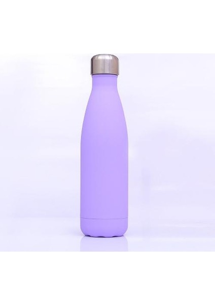 500 ml Çift Duvar Paslanmaz Çelik Termal Şişesi Moda Vakum Termos Açık Taşınabilir Spor Termal Içecek Su Şişesi | Su Şişeleri (Menekşe) (Yurt Dışından)