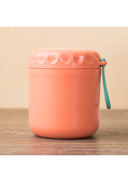 Termal Öğle Yemeği Kutusu Gıda Konteyner Set Paslanmaz Çelik Yalıtımlı Lunchbox Kreş Çorbası Kupası Çocuk Gıda Kutusu Mutfak Aksesuarları | Vakumlu Şişeler ve termoslar (Pembe) (Yurt Dışından)