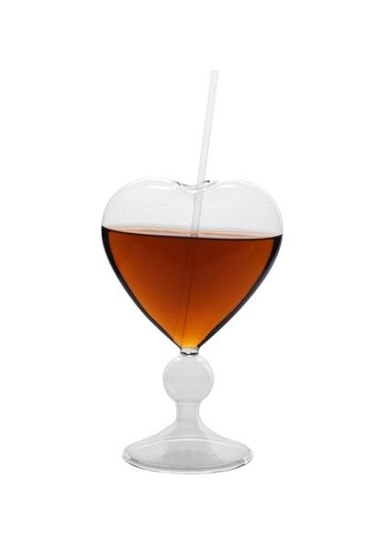 Kokteyl Kupası Moleküler Duman Yaratıcı Kalp Şeklinde Cam Bardak Goblet Yüksek Borosilikat Cam Bardak Drinkware Bar Aracı Güzel Hediyeler | Şeffaf (Yurt Dışından)