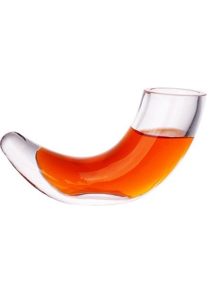 1 Adet / Takım Yaratıcı Boynuz Şarap Cam Sanat Şekli Kokteyl Cam Kupası Kalın Cam Gergedan Korna Viski Vodka Bar Aile Şarap Kupası | Şeffaf (Yurt Dışından)