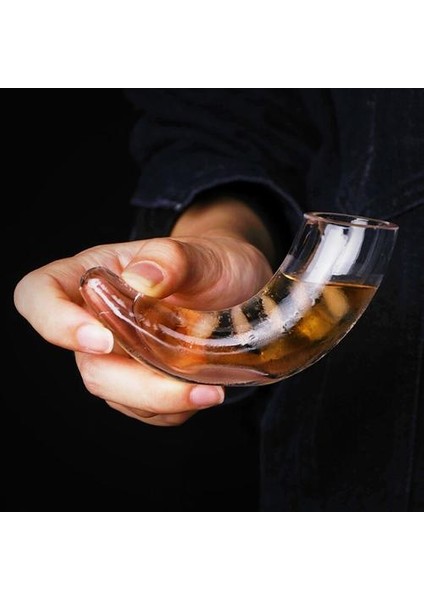 1 Adet / Takım Yaratıcı Boynuz Şarap Cam Sanat Şekli Kokteyl Cam Kupası Kalın Cam Gergedan Korna Viski Vodka Bar Aile Şarap Kupası | Şeffaf (Yurt Dışından) modelleri