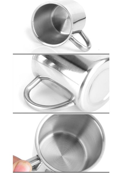 Dayanıklı Paslanmaz Çelik Kahve Kupa 1 Adet 300 ml Taşınabilir Çift Duvar Seyahat Tumbler Kahve Kupa Çay Kupası | Kupası (Gümüş) (Yurt Dışından) fiyatları