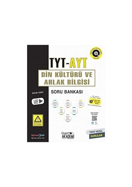 Üçgen Yayıncılık TYT AYT Din Kültürü ve Ahlak Bilgisi Soru Bankası Üçgen Yayıncılık