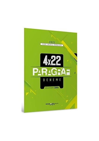 2021 TYT Yeni Nesil Kolaydan Zora 4X22 Paragraf Deneme