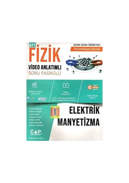 Çap Yayınları Fizik Elektrik Manyetizma Konu Anlatımlı Soru Bankası