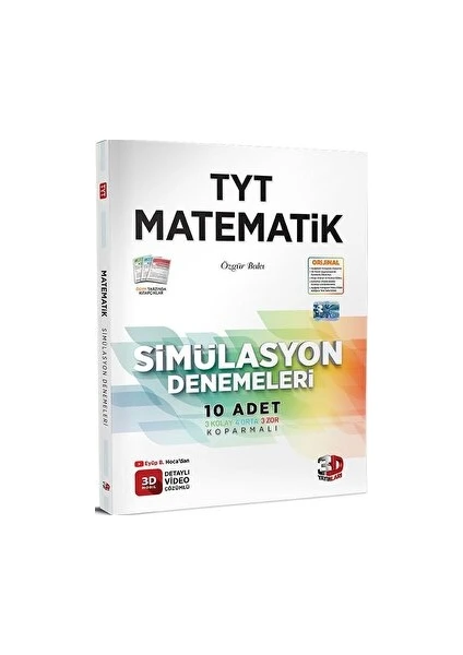 3D Yayınları 2024 TYT Simülasyon Matematik Denemeleri