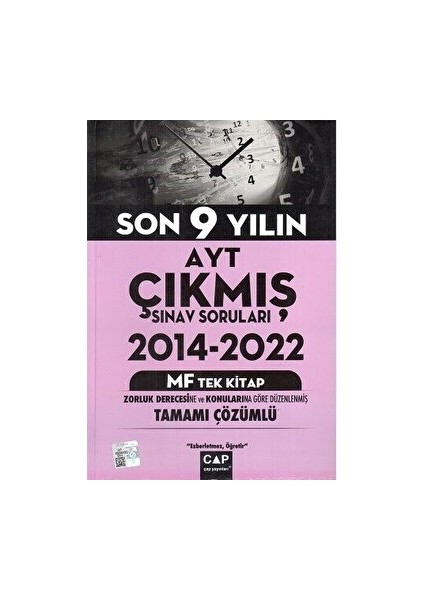 AYT Mf Tek Kitap Son 9 Yılın Çıkmış Soruları