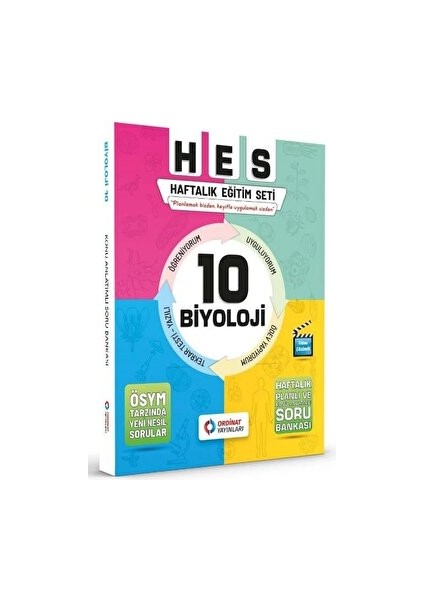 10. Sınıf Biyoloji Set (Hes Serisi) Ordinat Yayınları