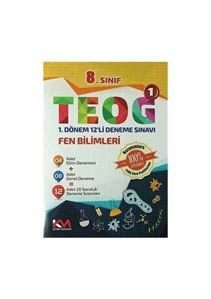 8. Sınıf TEOG 1 - Fen Bilimleri 1. Dönem 12'li Deneme Sınavı
