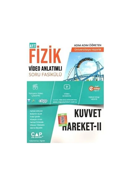 Çap Yayınları Fizik Kuvvet Hareket 2 Konu Anlatımlı Soru Bankası