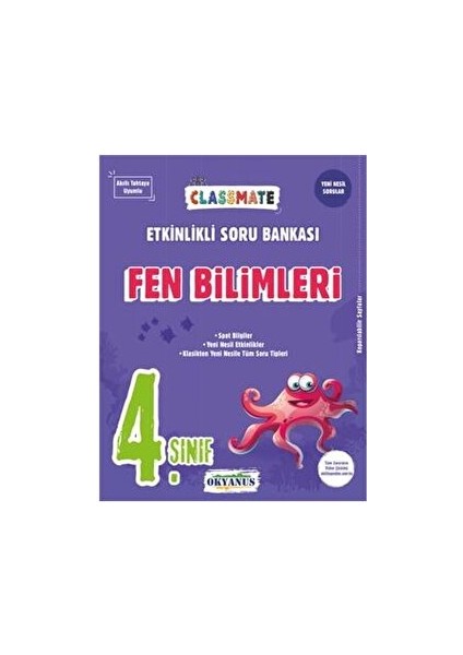 4. Sınıf Fen Bilimleri Classmate Etkinlikli Soru Bankası