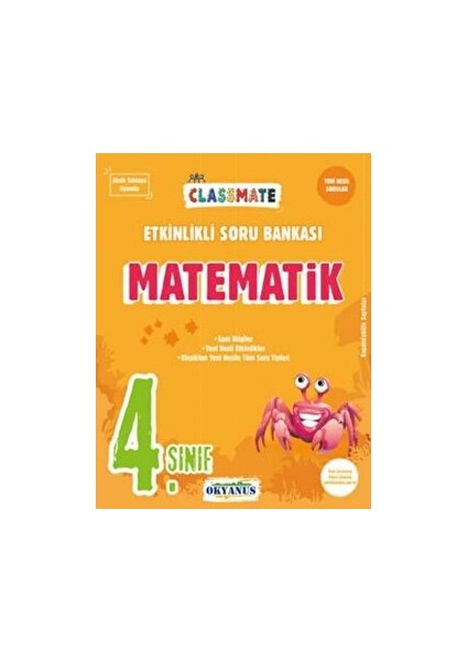 4. Sınıf Matematik Classmate Etkinlikli Soru Bankası