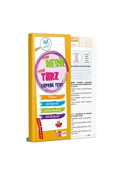 4.Sınıf Yeni Nesil Yeni Tarz Yaprak Test