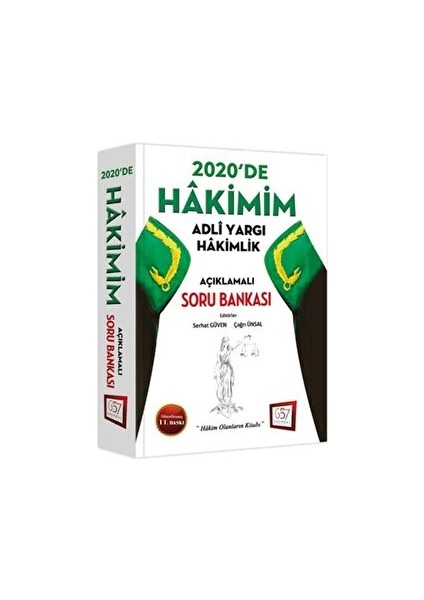 2020'DE Hakimim Adli Yargı Hakimlik Açıklamalı Soru Bankası