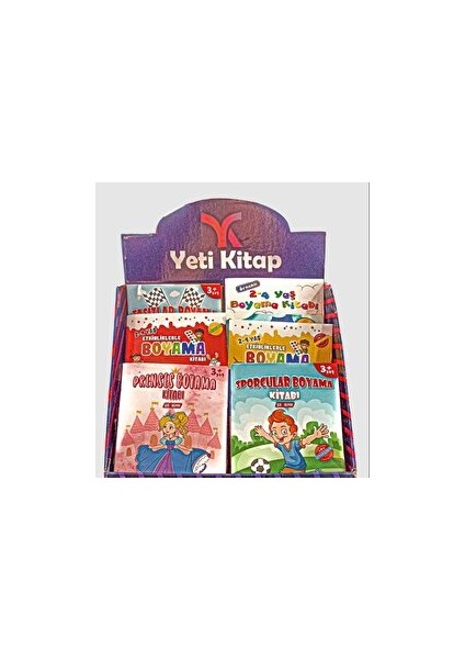 Boyama ve Aktivite Kitapları Standı (120 Kitap)