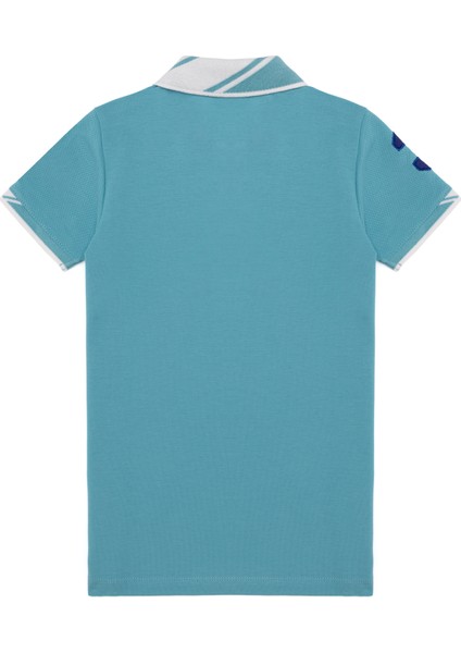 Erkek Çocuk Turkuaz Basic T-Shirt 50249580-VR093