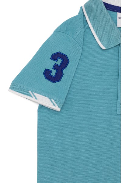 Erkek Çocuk Turkuaz Basic T-Shirt 50249580-VR093