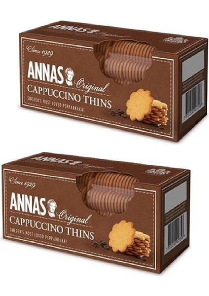 Cappuccino Thins 2 x 150 gr