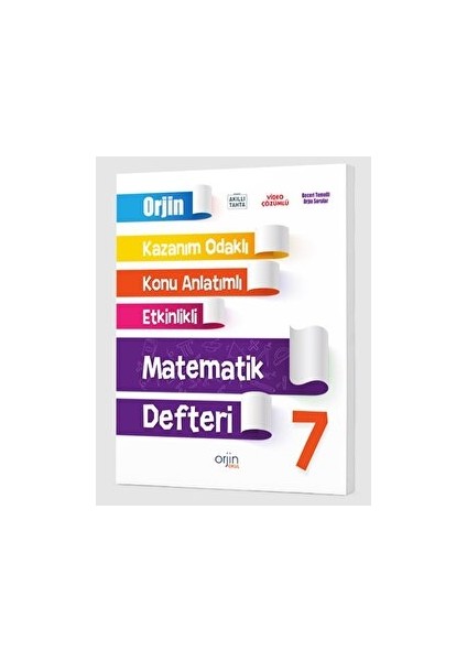 7.Sınıf Orjin Matematik Kazanım Odaklı Defter