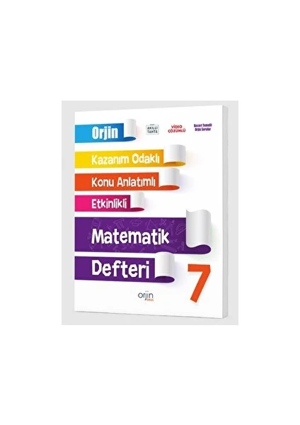 Kurmay Yayınları 7.Sınıf Orjin Matematik Kazanım Odaklı Defter