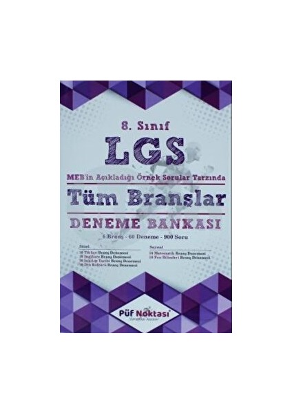8. Sınıf LGS Tüm Branşlar Deneme Bankası