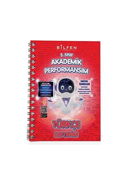 5. Sınıf Türkçe Akademik Performansım Defterim Yayıncılık