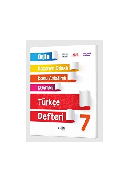 Orjin 7. Sınıf Türkçe Akıllı Defter