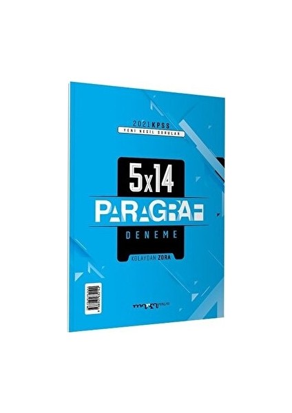 Marka Yayınları 2021 KPSS Paragraf 5X14 Deneme Kolaydan Zora