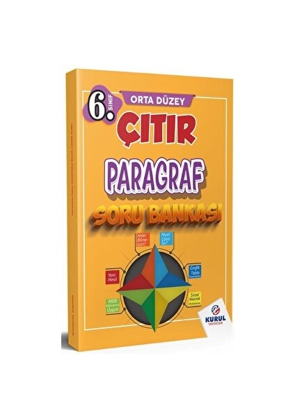 Kurul Yayıncılık 6. Sınıf Orta Düzey Çıtır Paragraf Soru Bankası