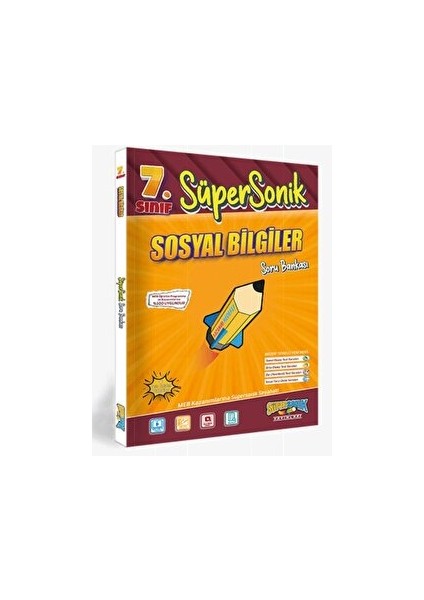7. Sınıf Sosyal Bilgiler Soru Bankası Süpersonik Yayınları