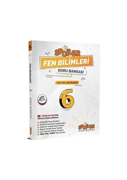 6. Sınıf Fen Bilimleri Soru Bankası Spoiler Yayınları