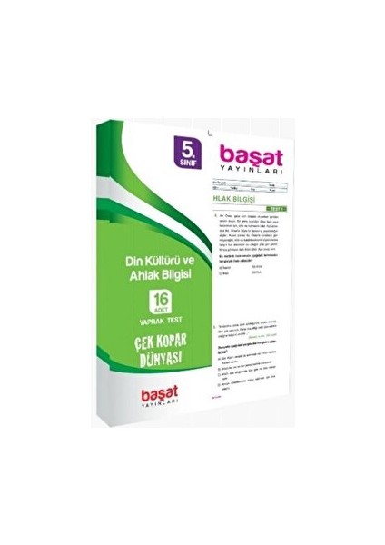 Başat Yayınları 5. Sınıf Din Kültürü ve Ahlak Bilgisi Başat Yayınları