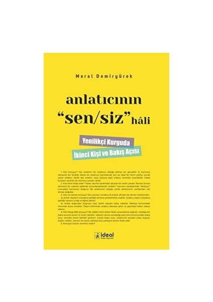 Anlatıcının Sen/siz Hali