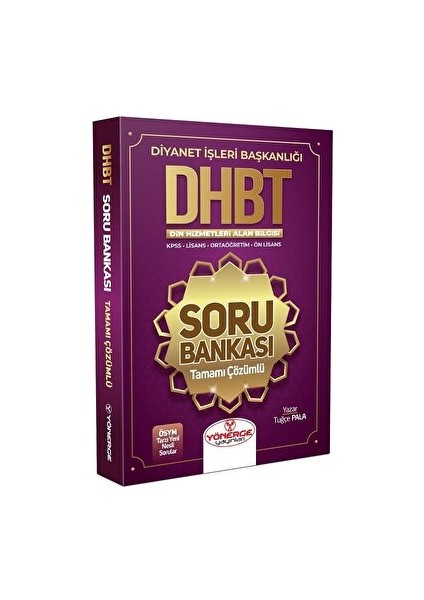 2022 KPSS ÖABT Din Kültürü Dhbt Tamamı Çözümlü Soru Bankası Yönerge Yayınları